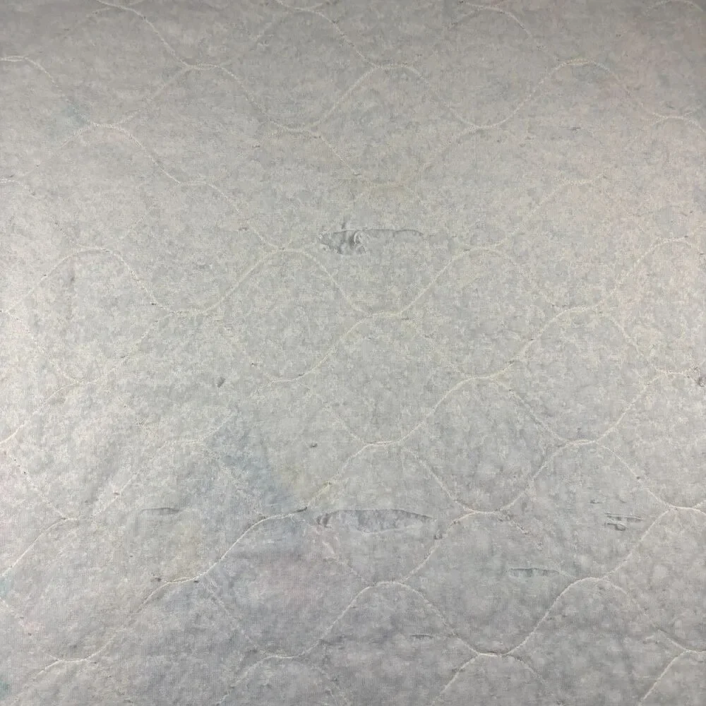 Vintage Baby Crib Blanket Pastel Dog Family Ruffle Trim Quilted 34x41